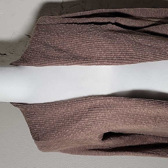 Kenneth Cole Cardigan Sweater Shawl Long Sleeve Open Front Slub Knit Collar M - Picture 3 of 12